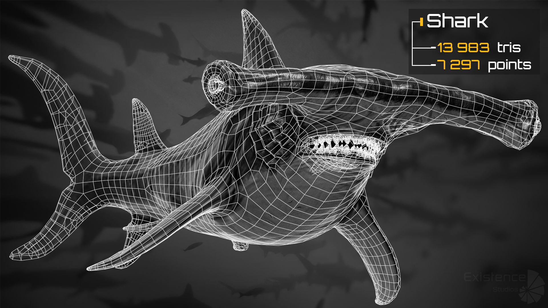 Ocean Monster Fish Pack 3 - Predator - Underwater Creatures - 38 3D Model Collection_17