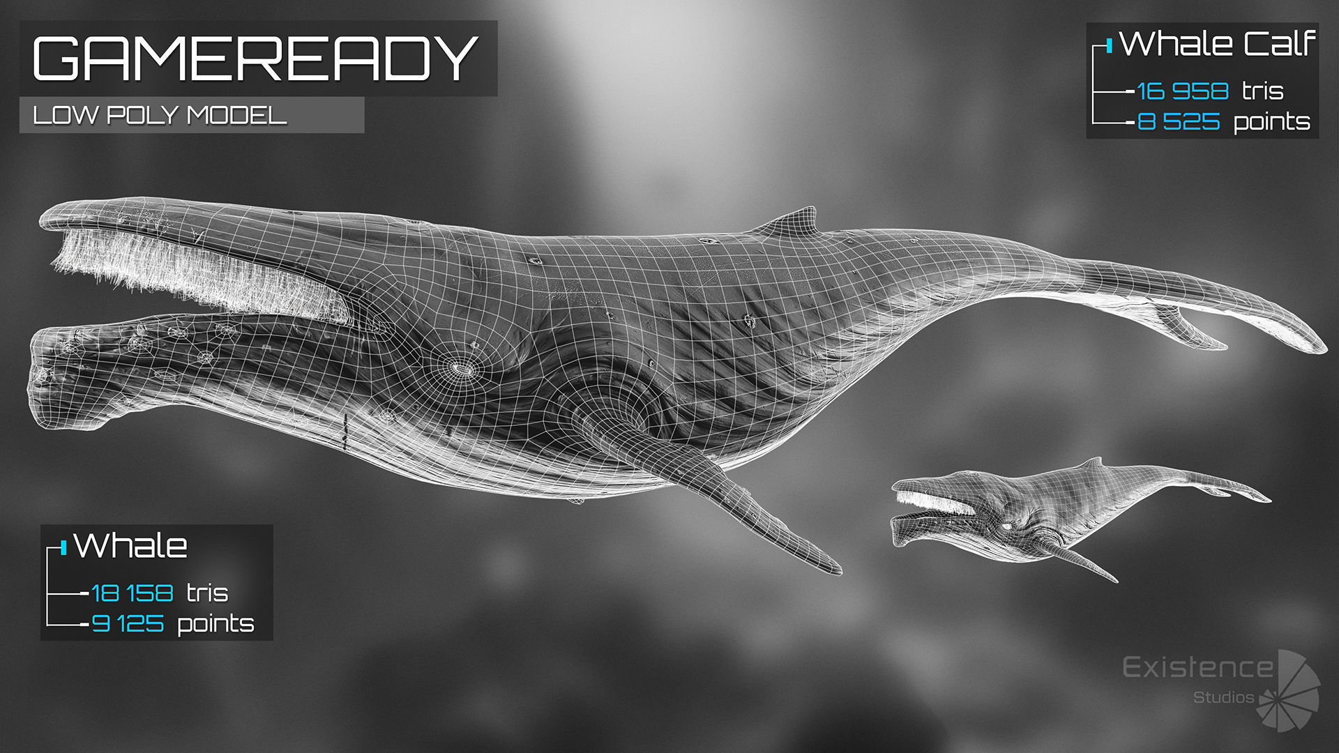 Ocean Monster Fish Pack 3 - Predator - Underwater Creatures - 38 3D Model Collection_12