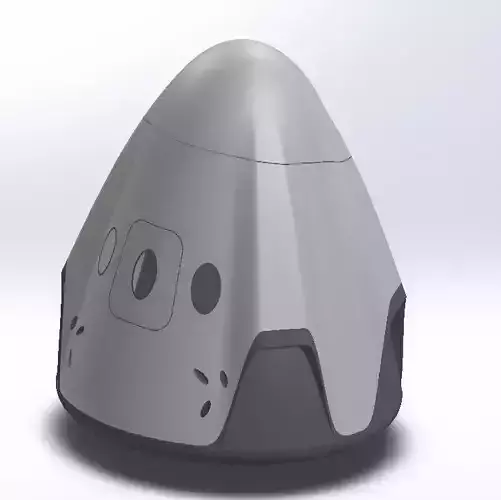 SpaceX Dragon Capsule 3D model