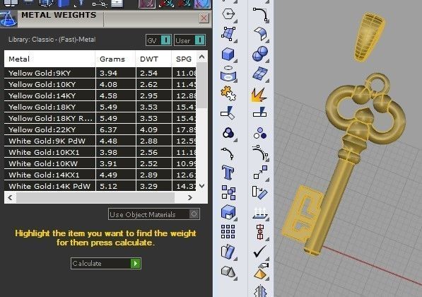 Key 3D model 3D print model_7