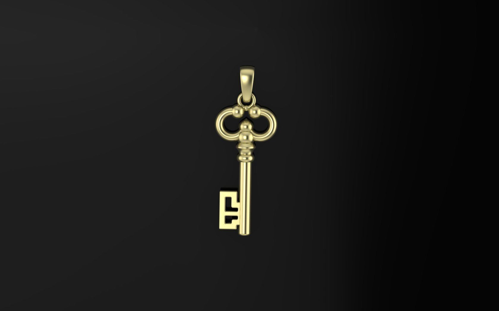 Key 3D model 3D print model_5