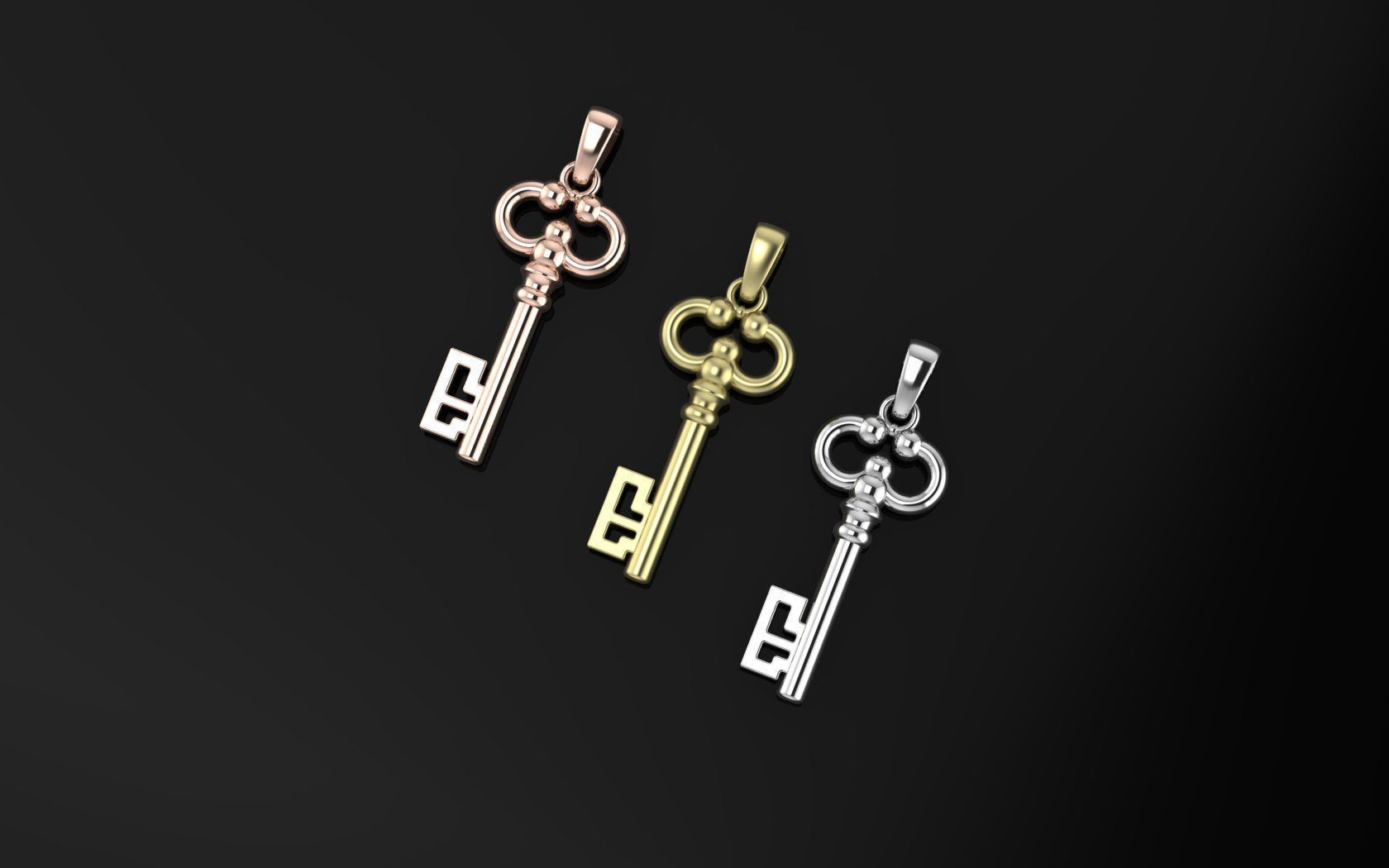 Key 3D model 3D print model_1