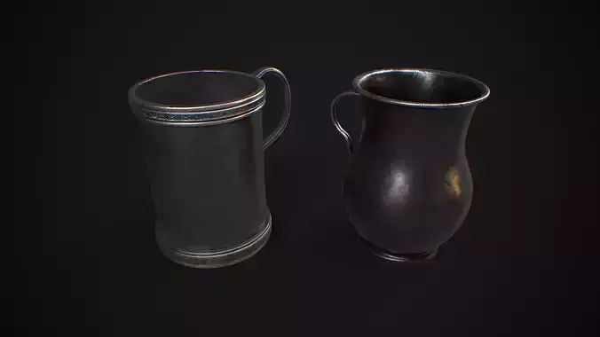 Tankard Low-poly 3D model