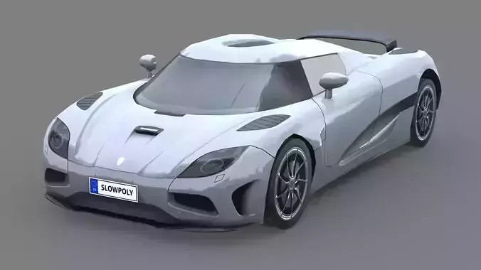 Koenigsegg Agera 2011 Low-poly 3D model