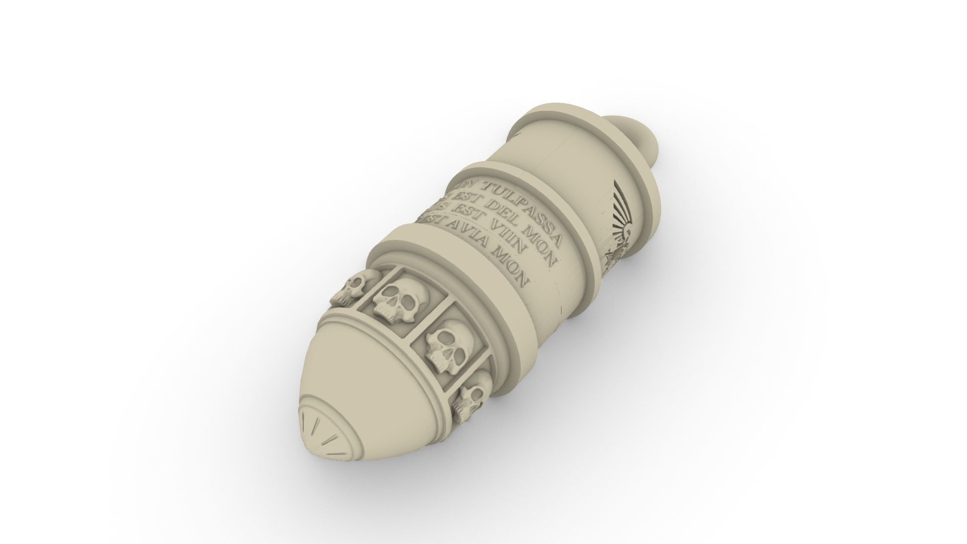 Bullet Pendant 3D print model_5