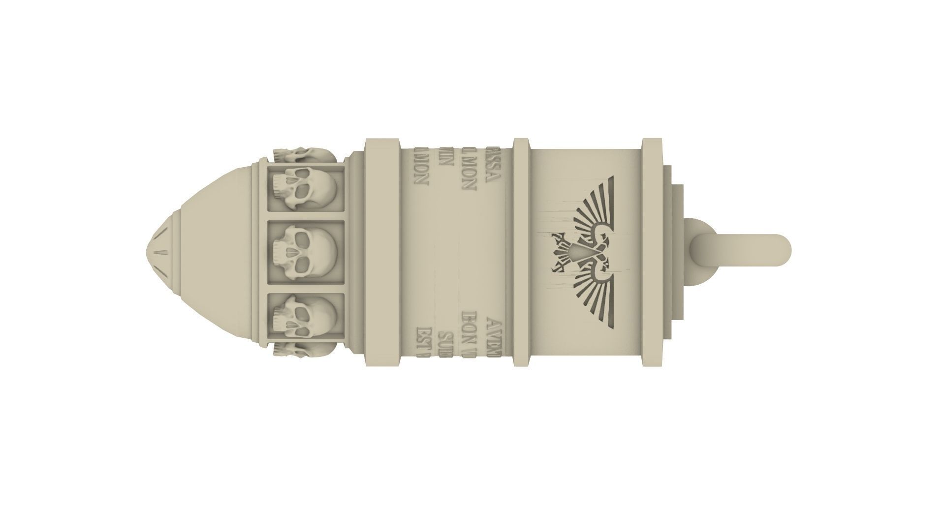 Bullet Pendant 3D print model_7