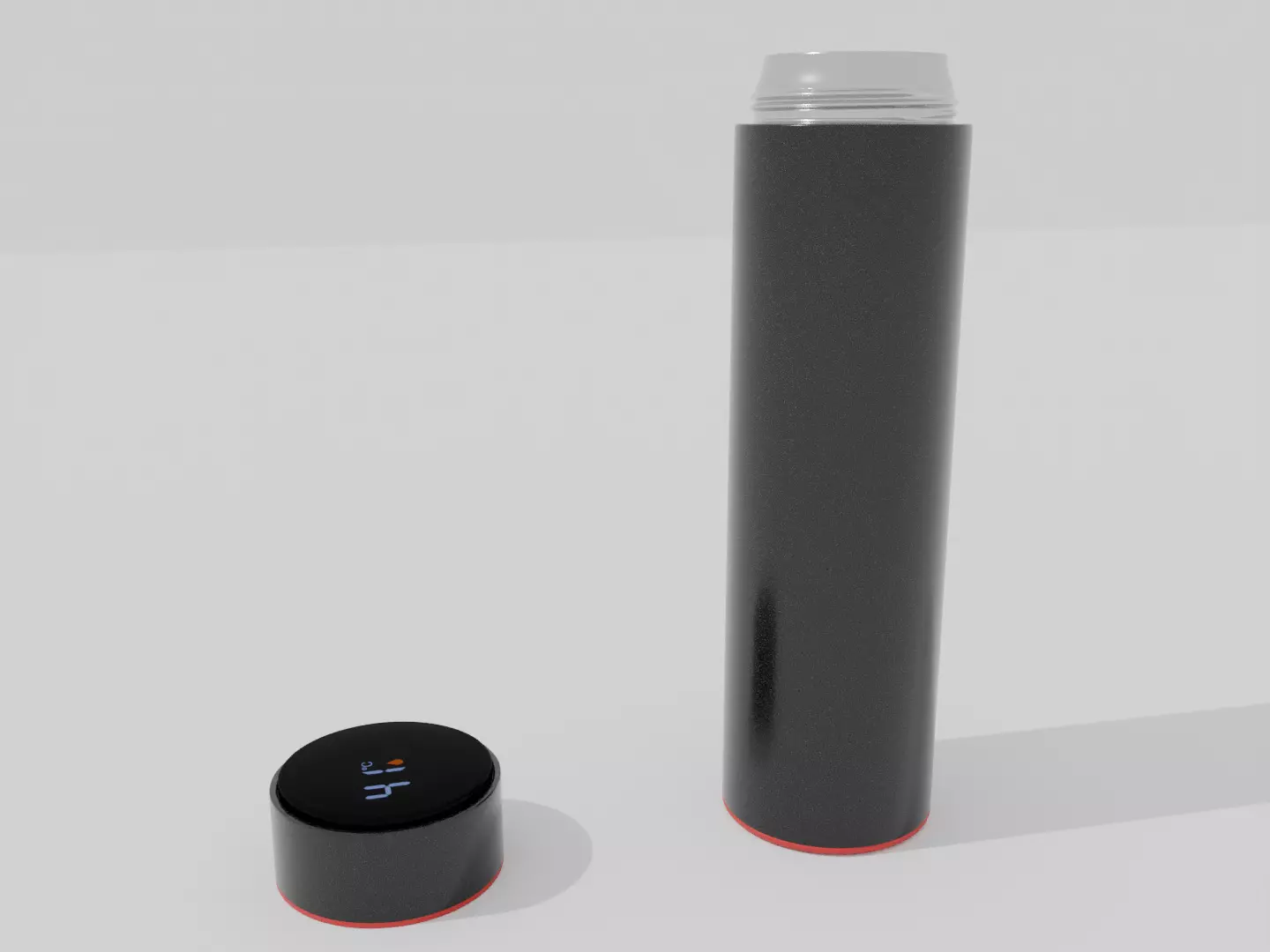 Thermos stainless steel with temperature controller Free 3D model