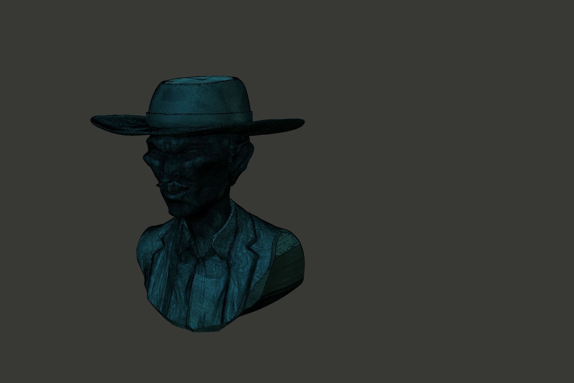 Lee Van Cleef stylized model     3D print model_2