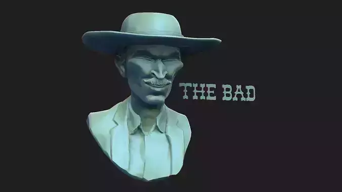 Lee Van Cleef stylized model     3D print model