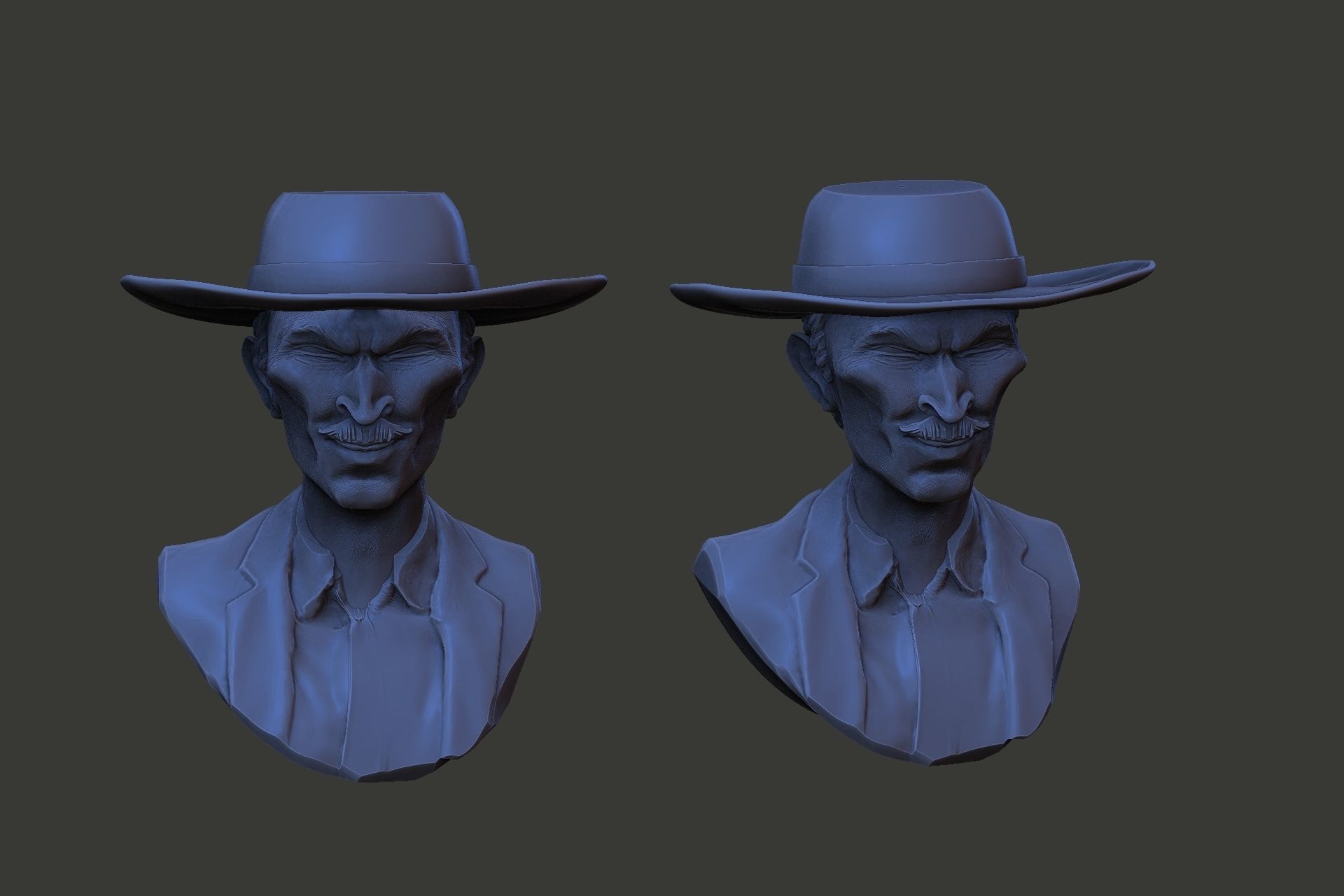Lee Van Cleef stylized model     3D print model_4