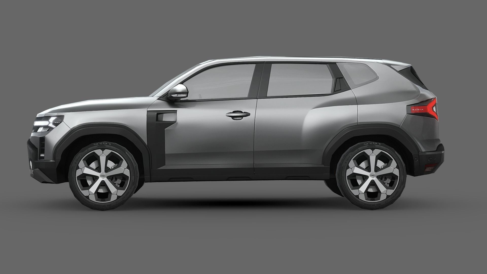 Dacia Duster 2024 Low-poly 3D model_2