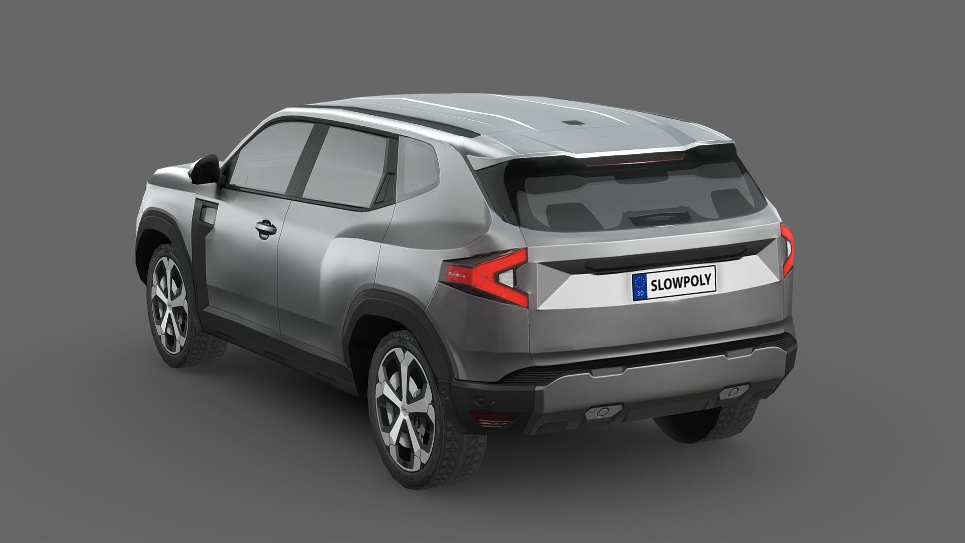 Dacia Duster 2024 Low-poly 3D model_1
