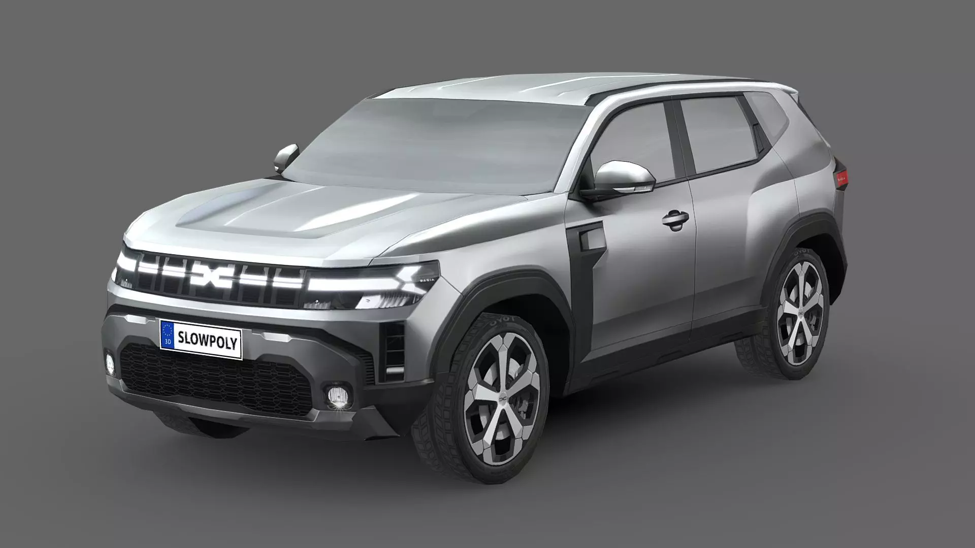 Dacia Duster 2024 Low-poly 3D model_0