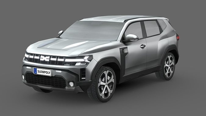 Dacia Duster 2024 Low-poly 3D model