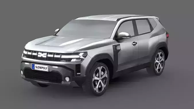 Dacia Duster 2024 Low-poly 3D model