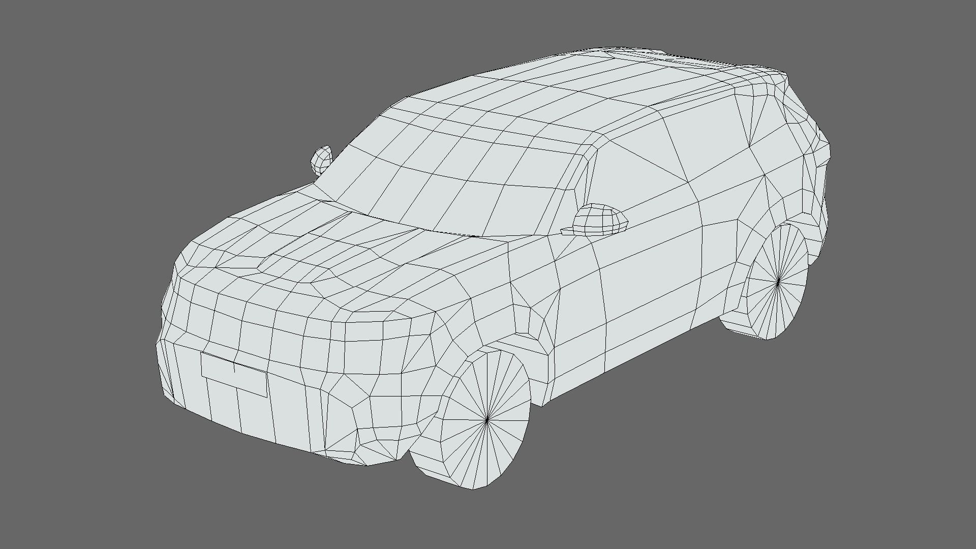 Dacia Duster 2024 Low-poly 3D model_5