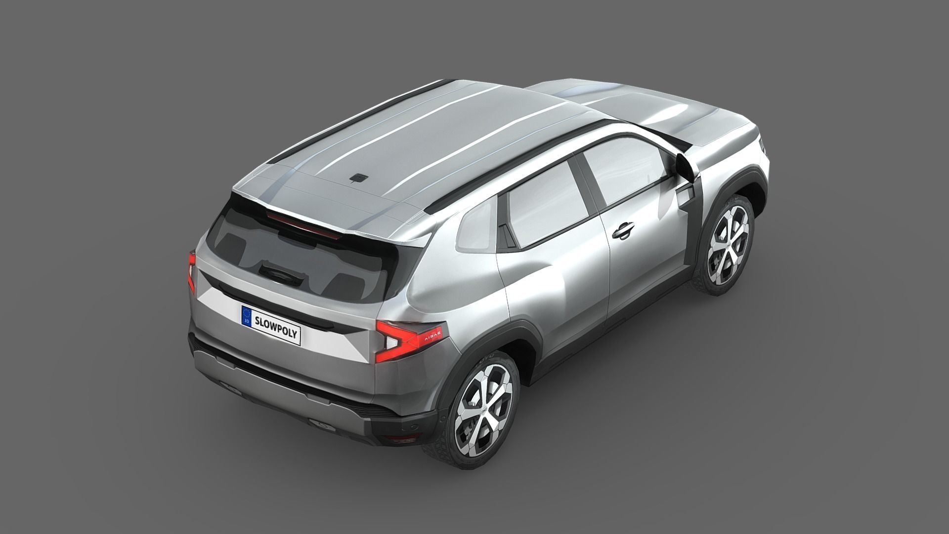 Dacia Duster 2024 Low-poly 3D model_4