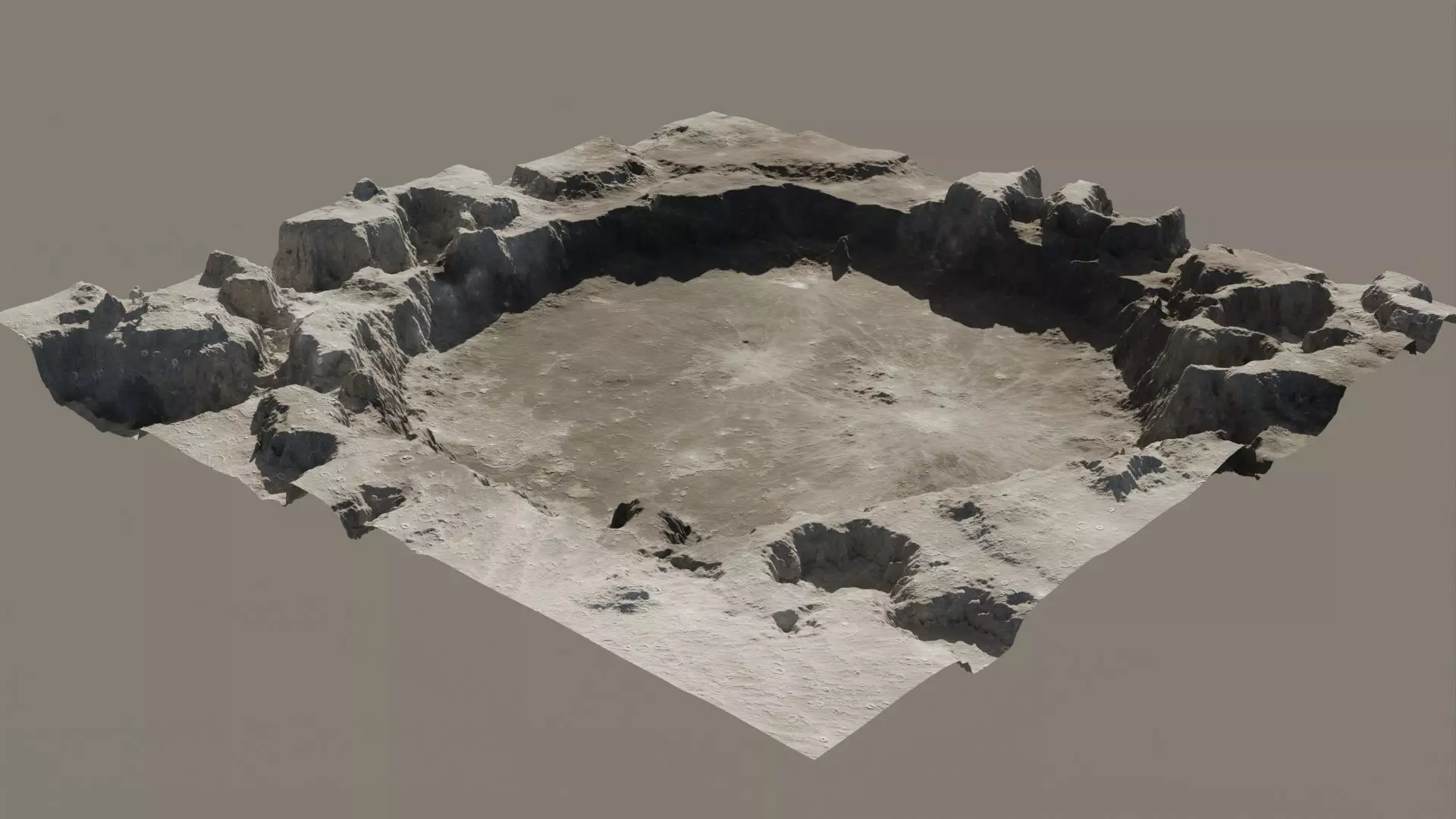 Crater 3D model 16K 3D model_0