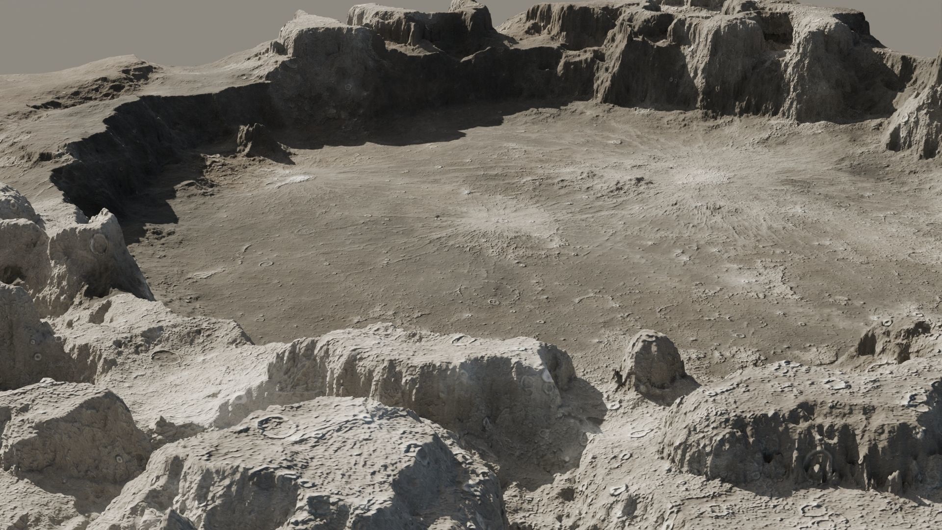 Crater 3D model 16K 3D model_4