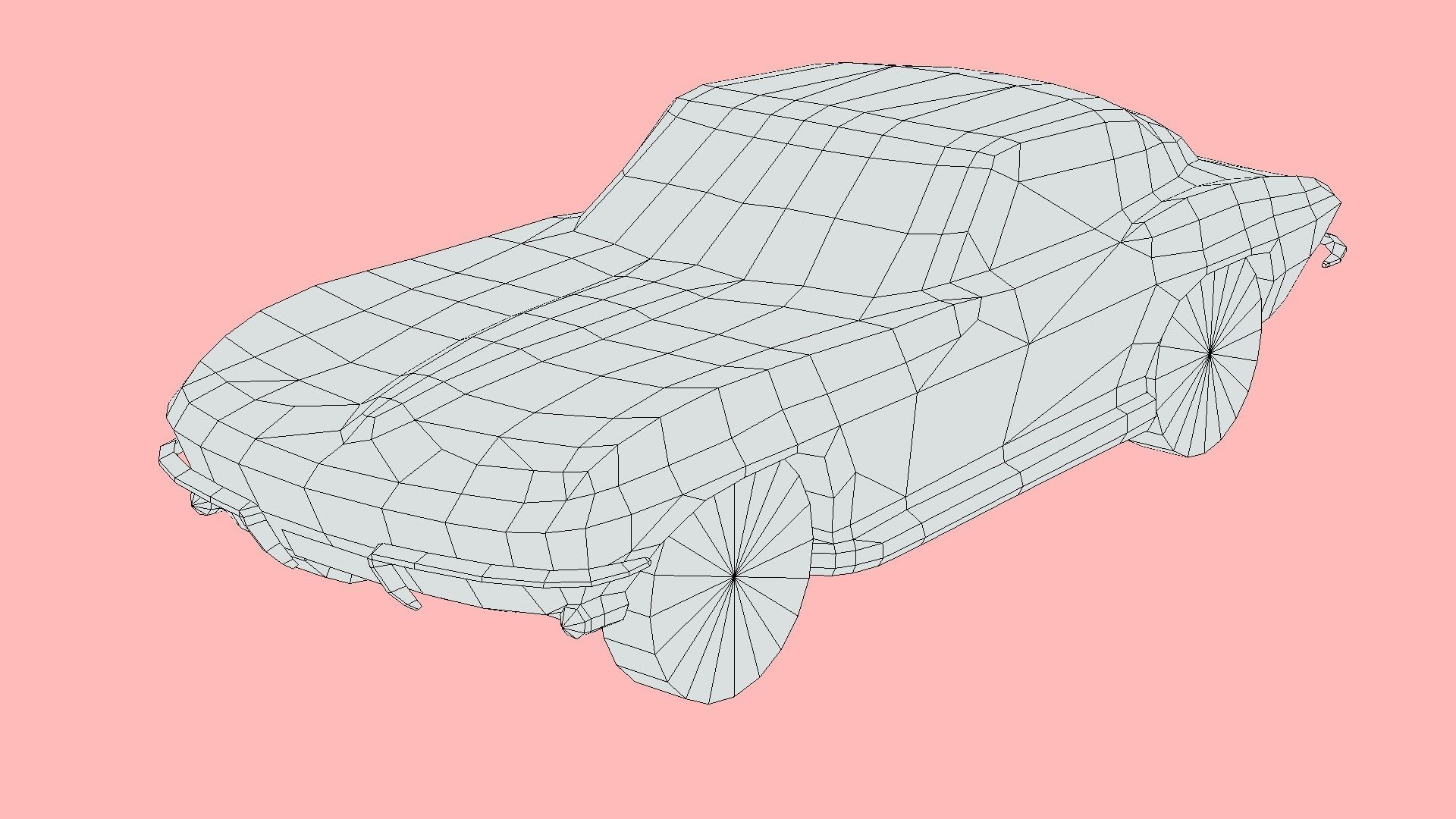 Chevrolet Corvette Sting Ray 1965 Low-poly 3D model_5