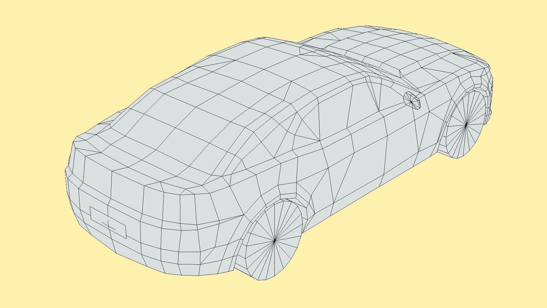 Chevrolet Camaro Convertible 2014 Low-poly 3D model_6