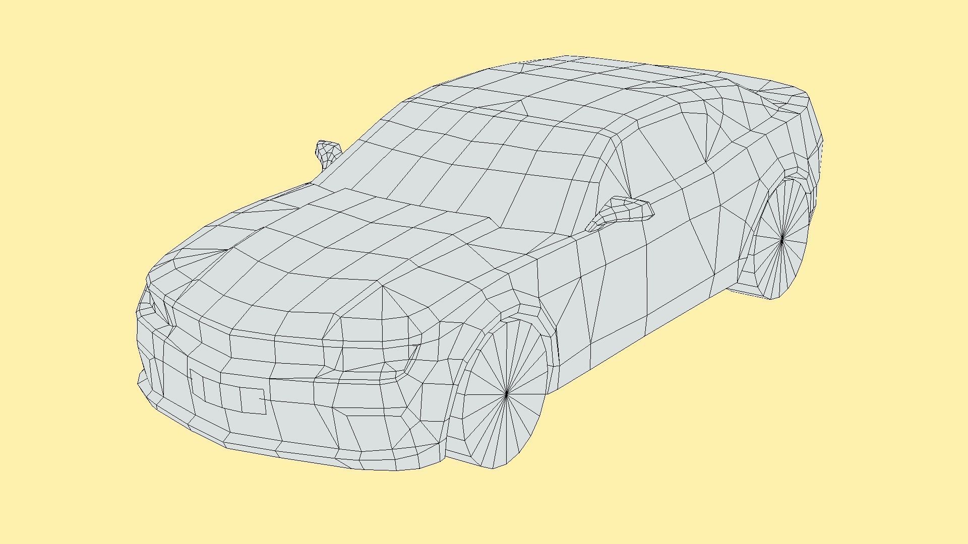 Chevrolet Camaro Convertible 2014 Low-poly 3D model_5