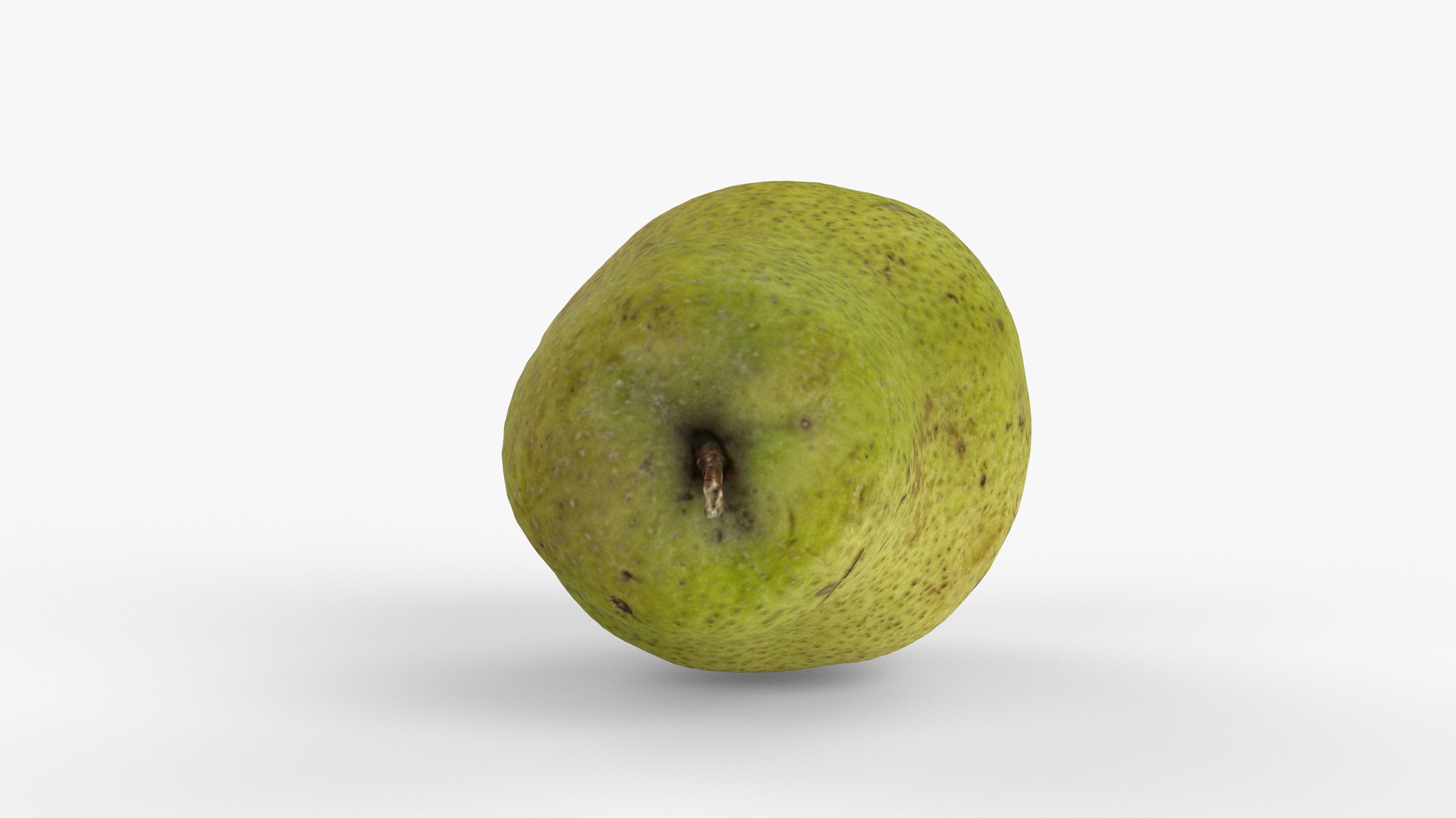 Photorealistic 3D scan of pear Low-poly 3D model_3