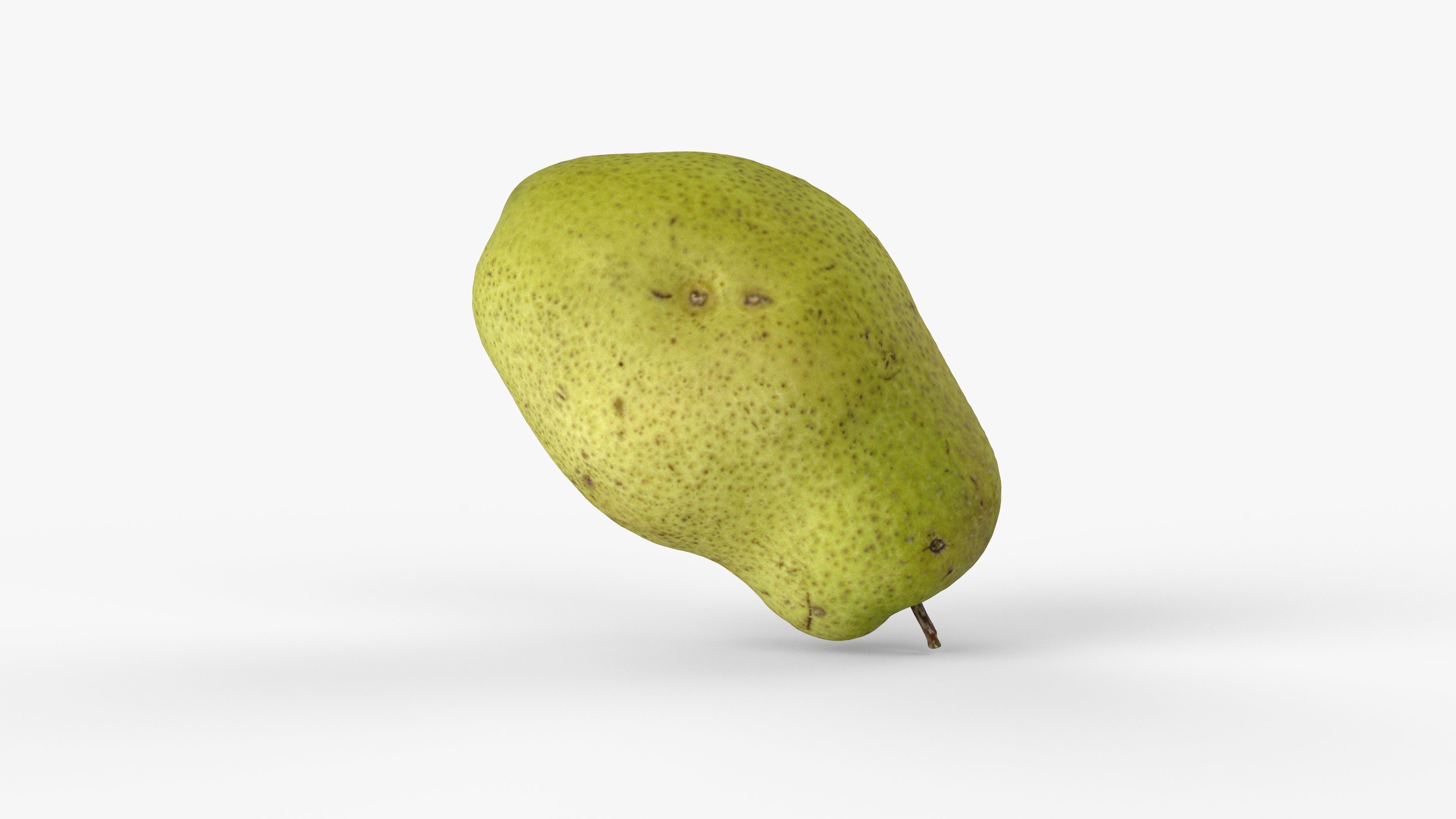 Photorealistic 3D scan of pear Low-poly 3D model_11