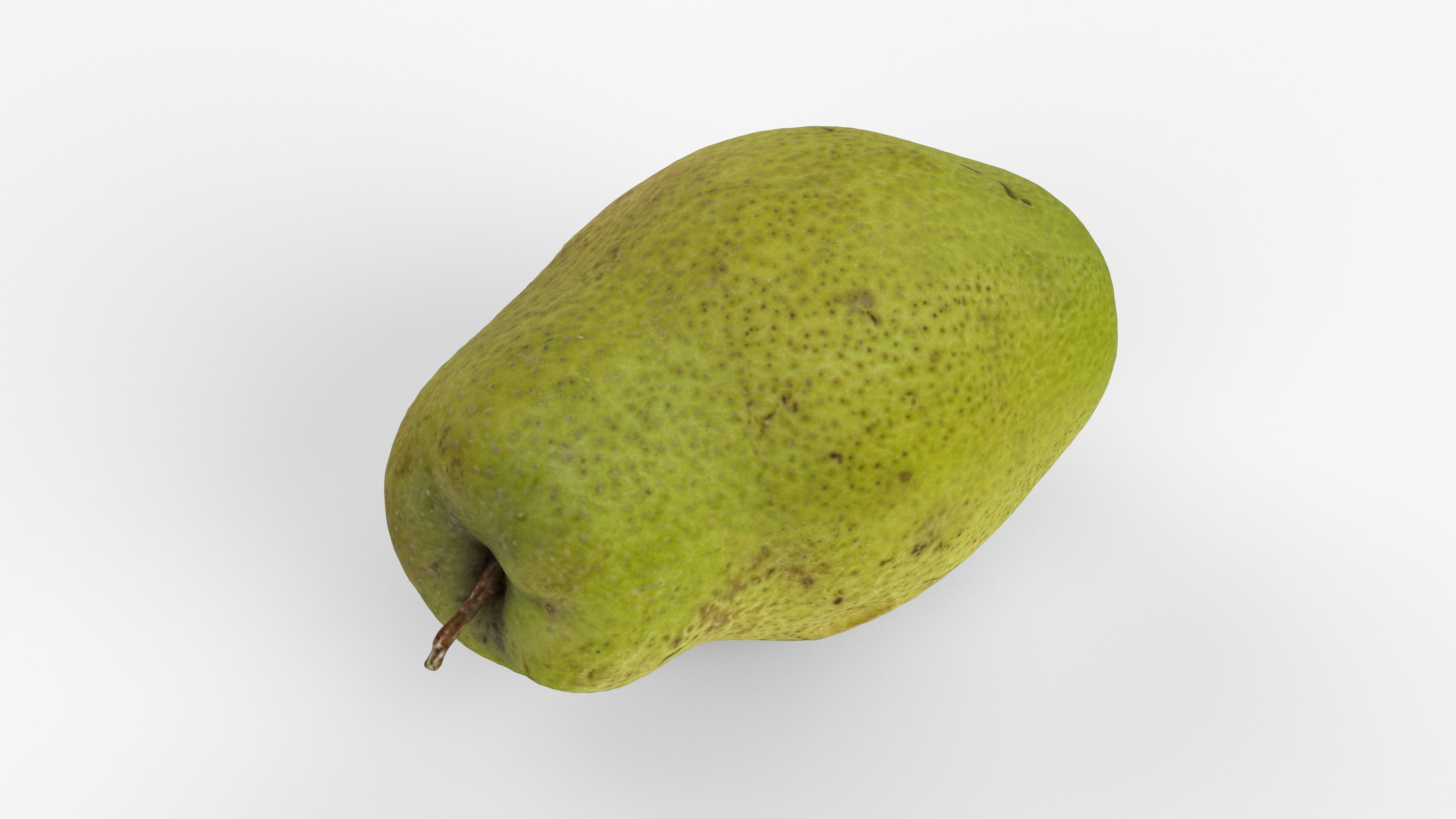 Photorealistic 3D scan of pear Low-poly 3D model_10