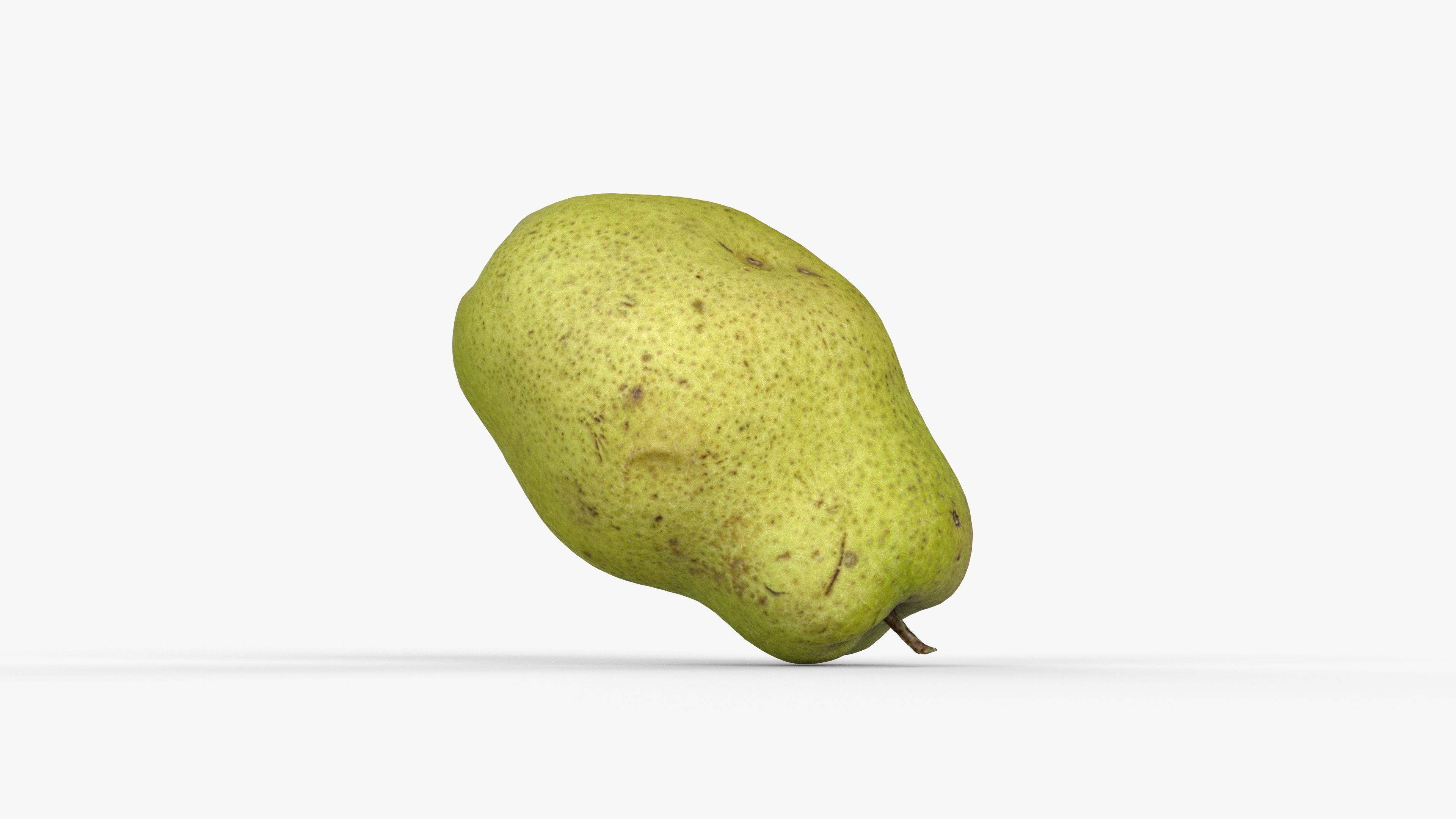 Photorealistic 3D scan of pear Low-poly 3D model_5