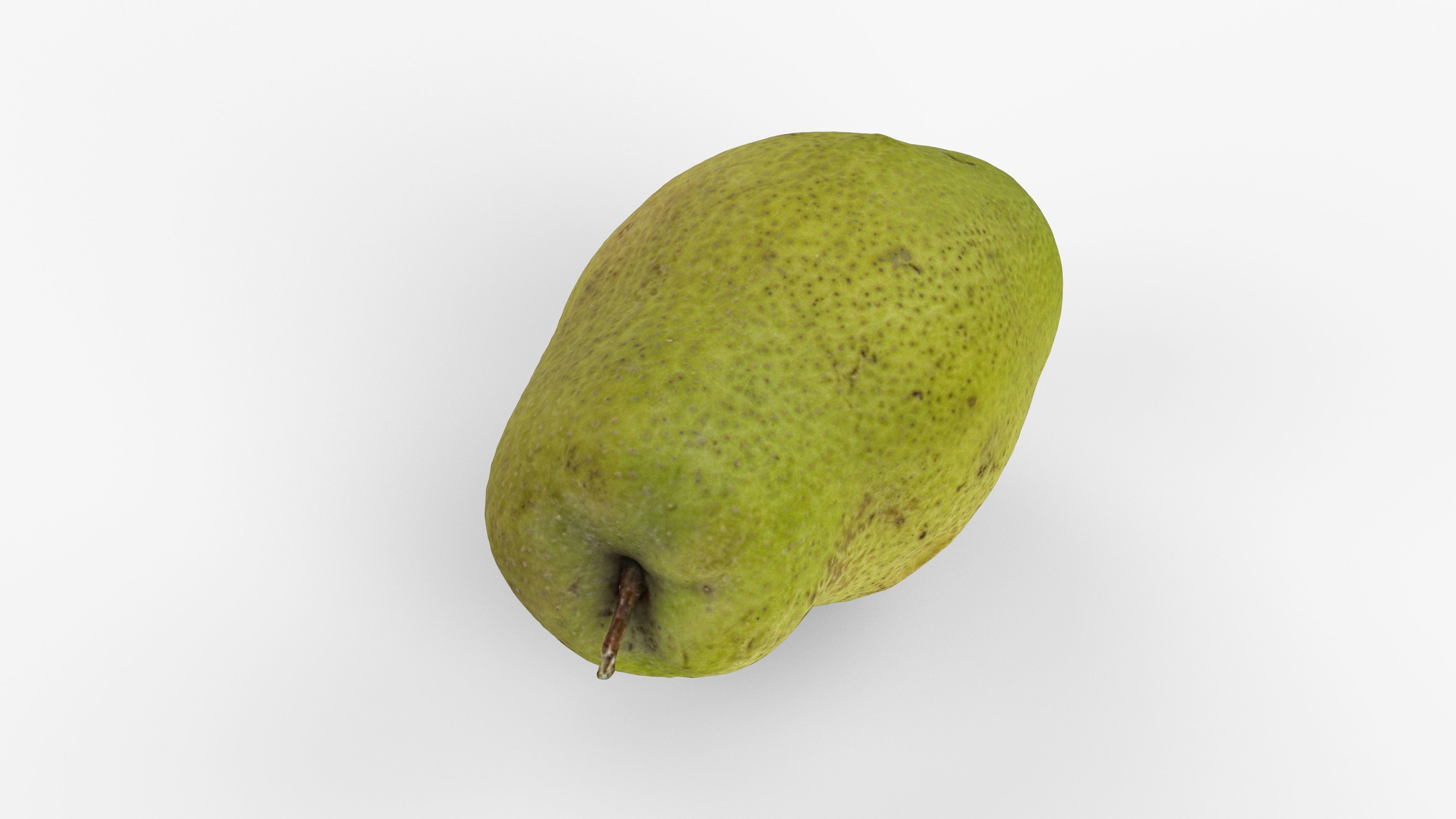 Photorealistic 3D scan of pear Low-poly 3D model_8