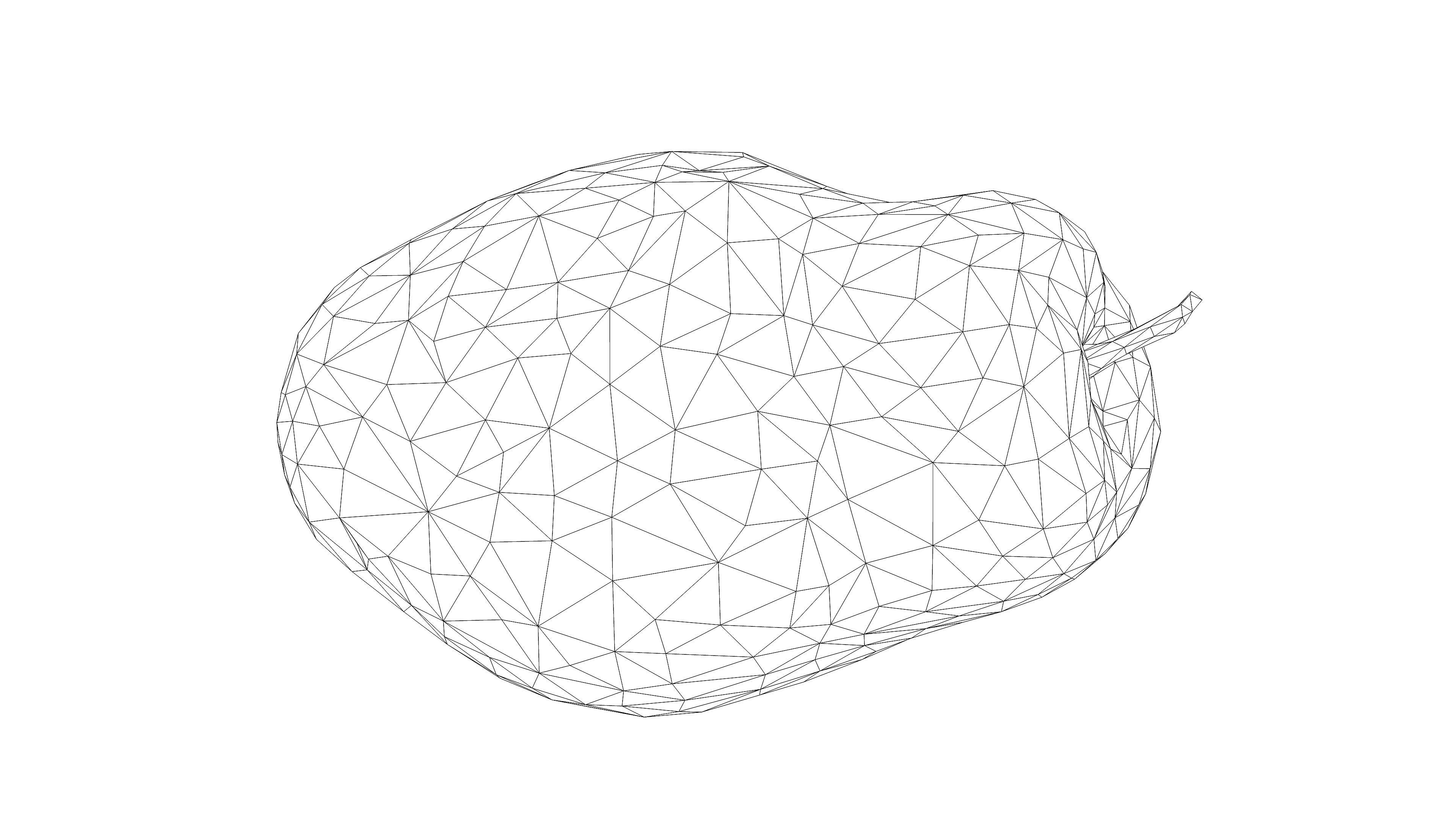 Photorealistic 3D scan of pear Low-poly 3D model_17
