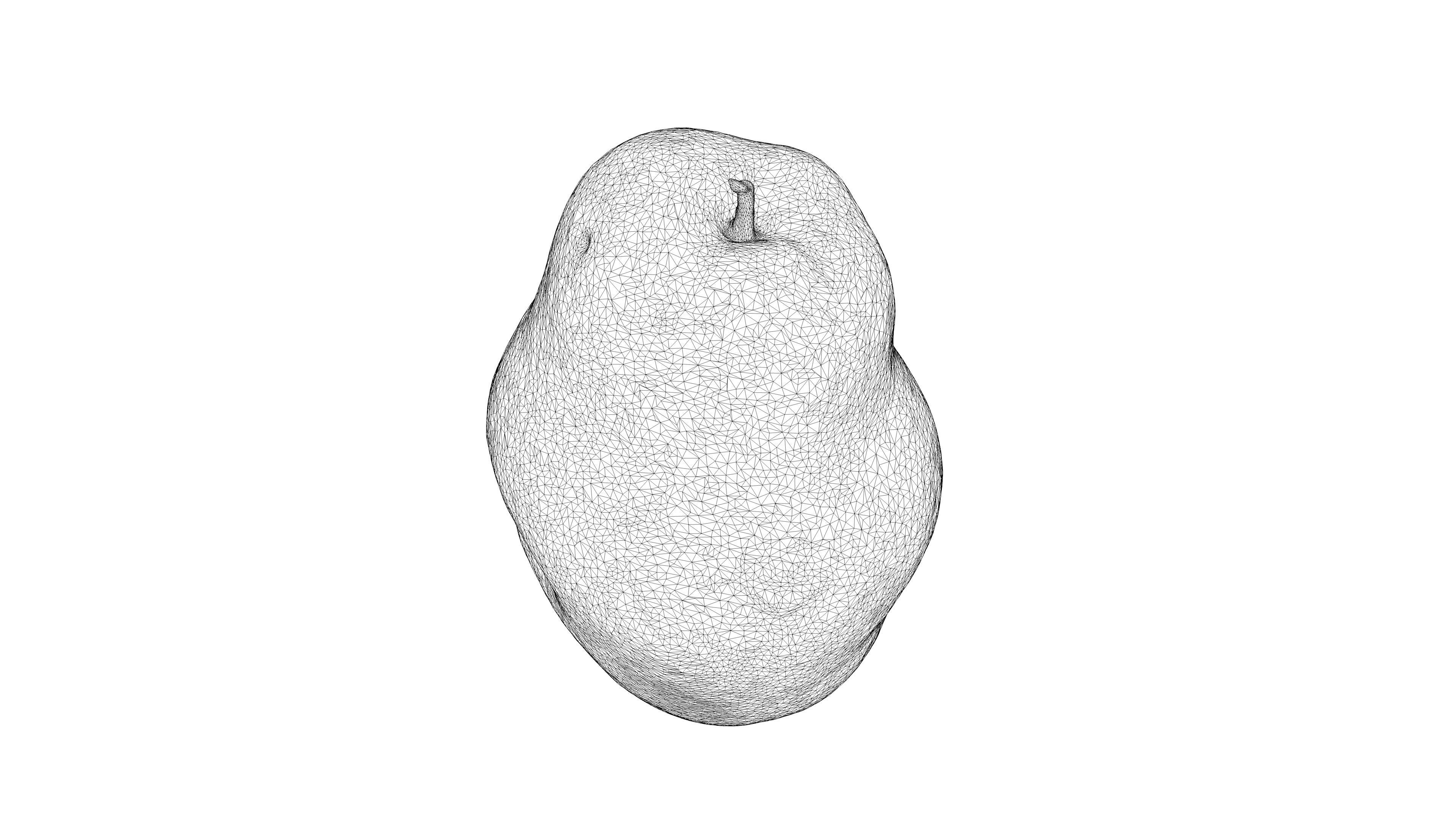 Photorealistic 3D scan of pear Low-poly 3D model_22