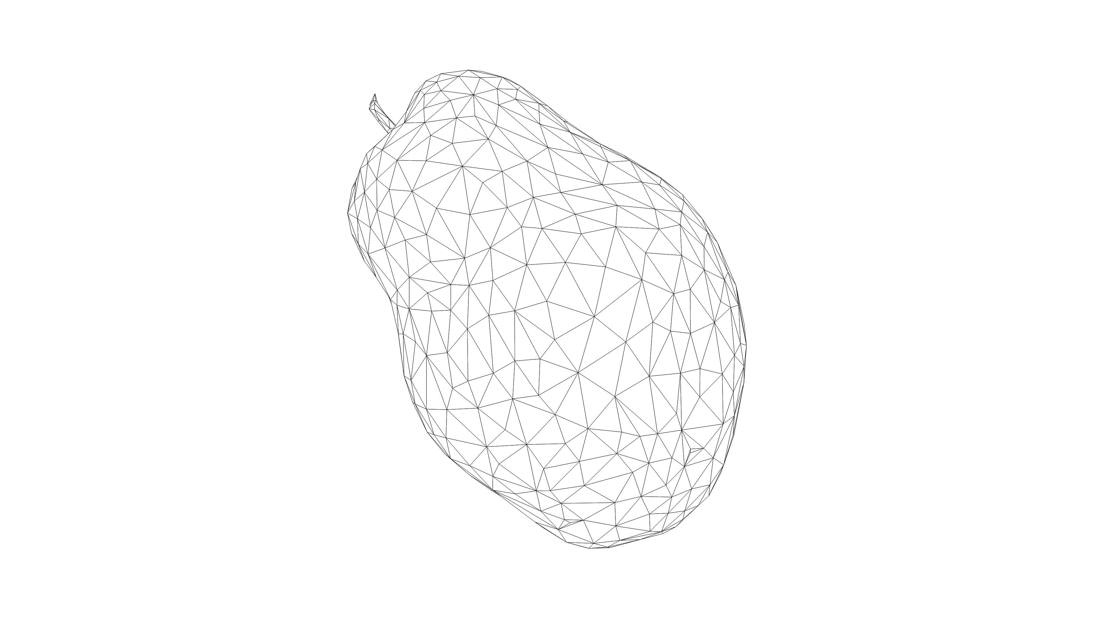 Photorealistic 3D scan of pear Low-poly 3D model_15