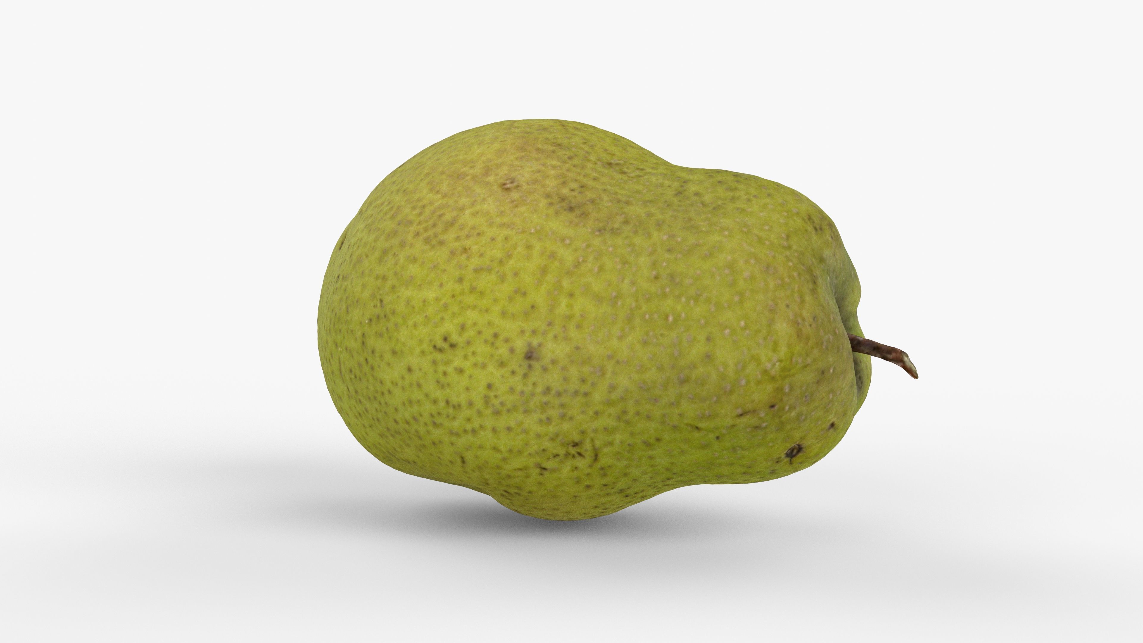 Photorealistic 3D scan of pear Low-poly 3D model_2