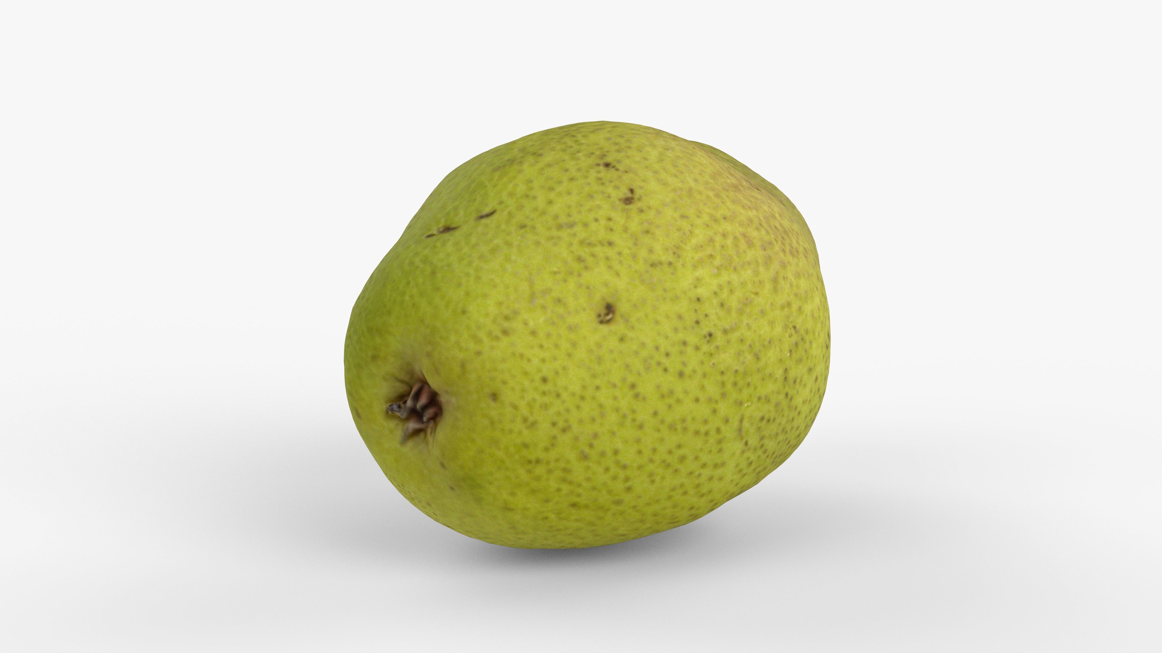 Photorealistic 3D scan of pear Low-poly 3D model_4