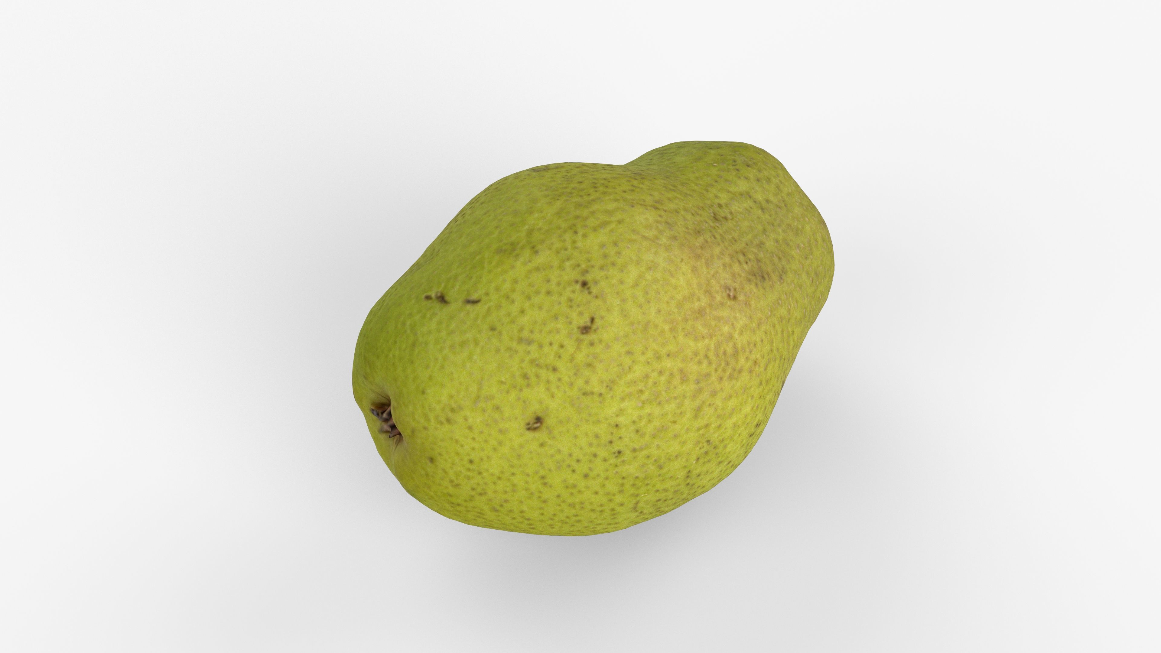 Photorealistic 3D scan of pear Low-poly 3D model_7