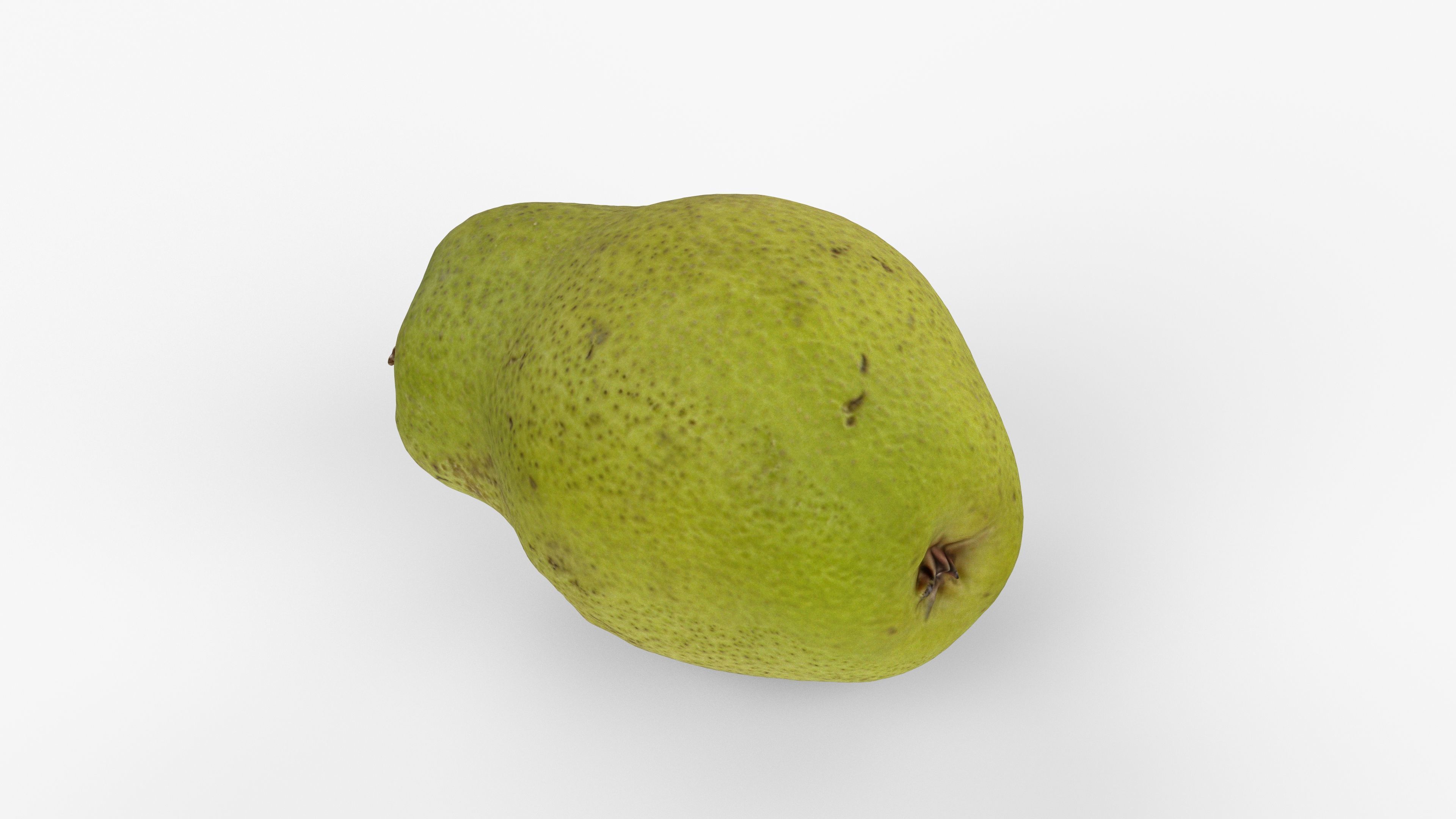 Photorealistic 3D scan of pear Low-poly 3D model_1