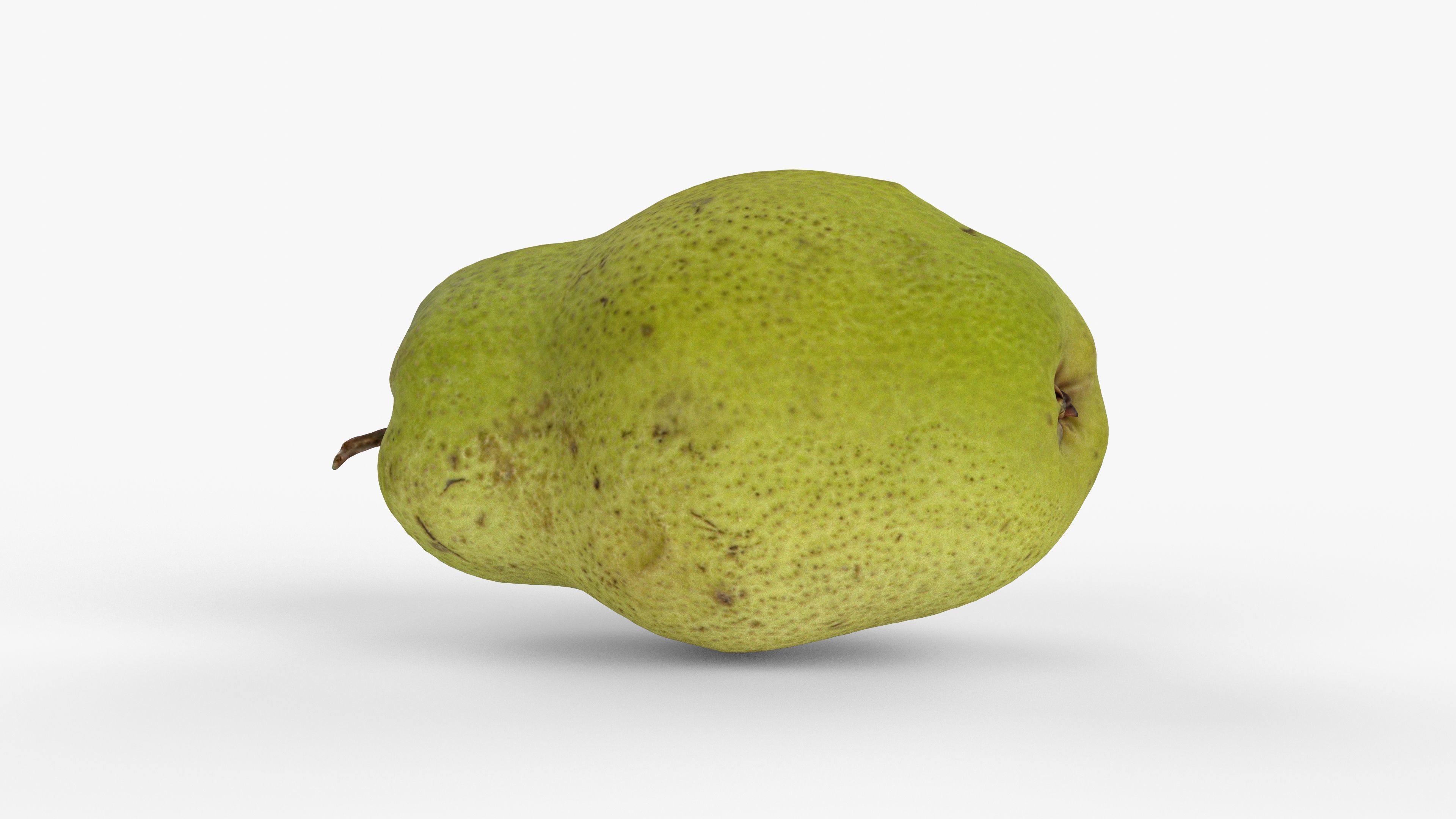 Photorealistic 3D scan of pear Low-poly 3D model_6
