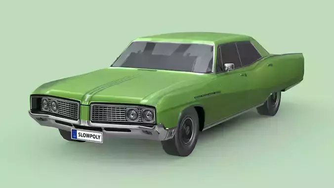 Buick Electra 225 1968 Low-poly 3D model