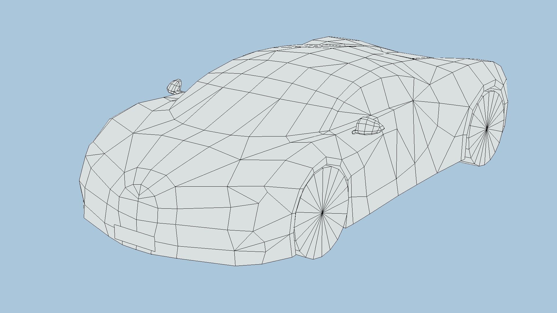 Bugatti Chiron Sport 2019 Low-poly 3D model_5