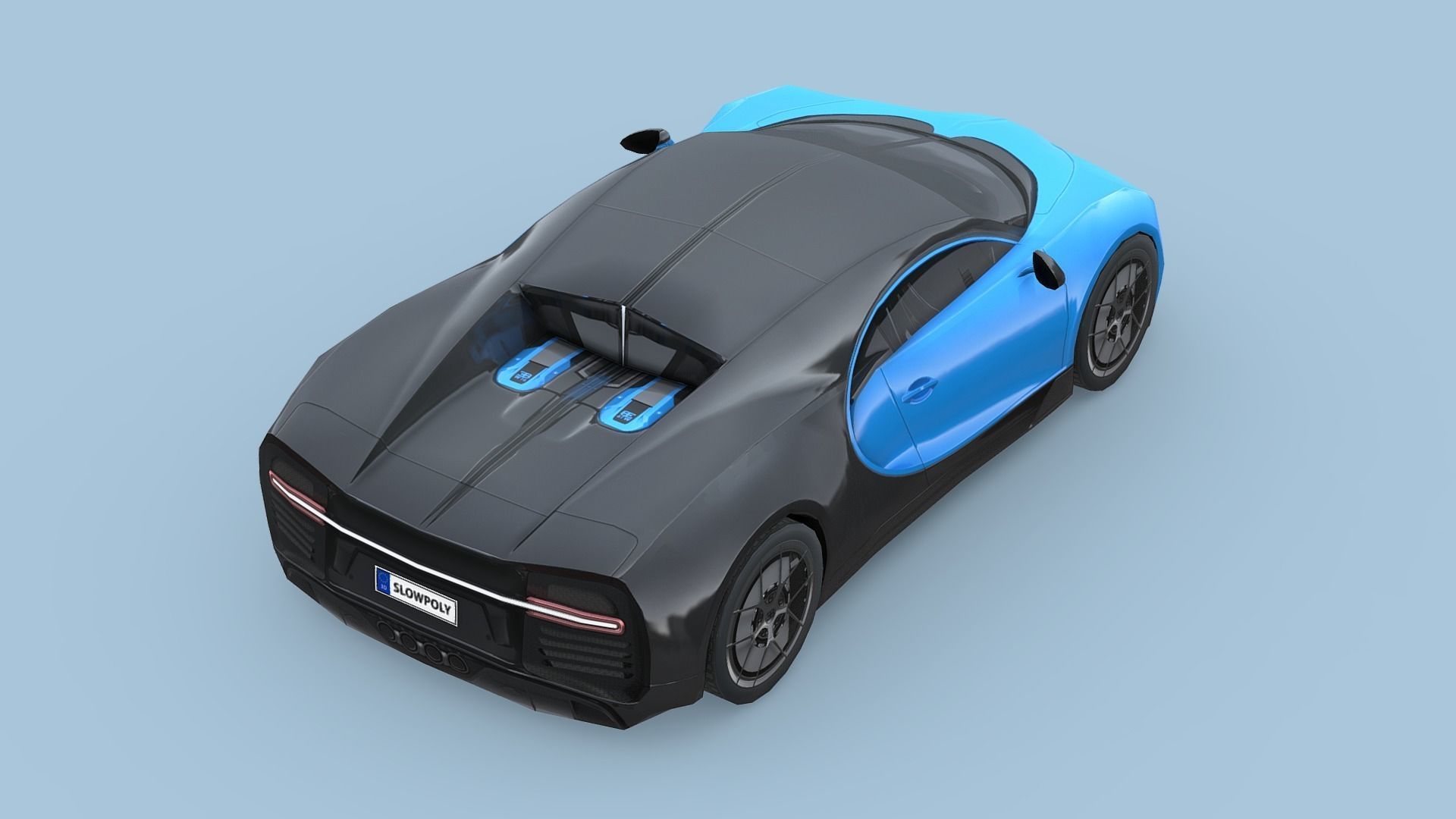 Bugatti Chiron Sport 2019 Low-poly 3D model_4