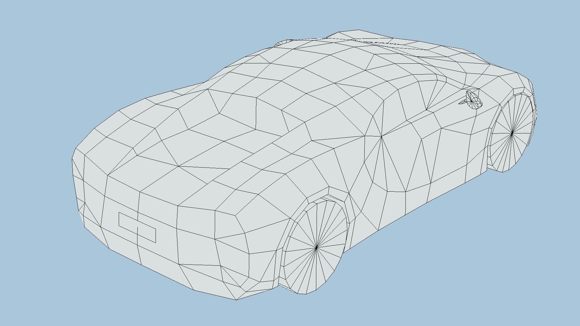 Bugatti Chiron Sport 2019 Low-poly 3D model_6