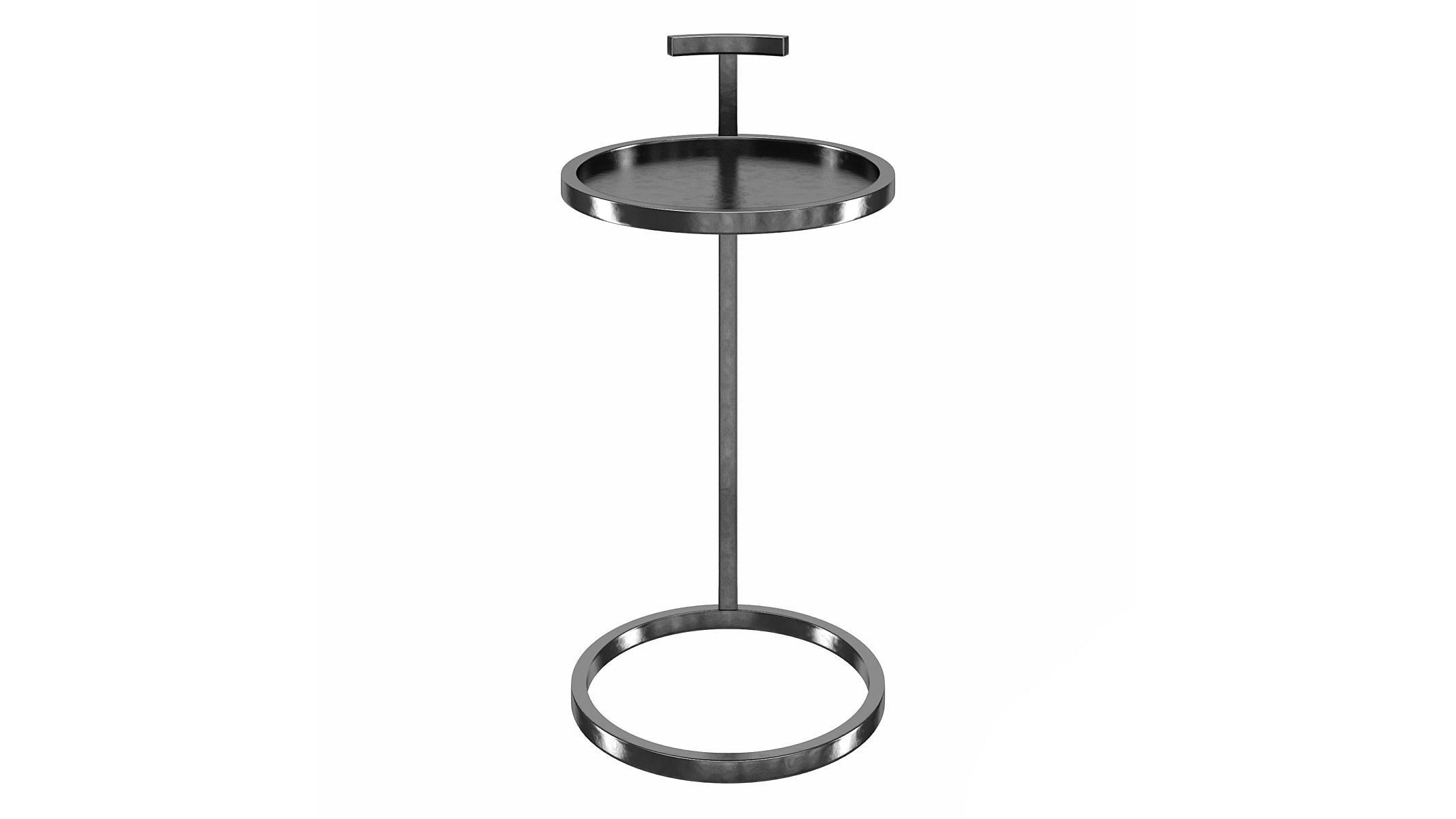 Dawson Steel Tray Top C Table End Table 3D model_1