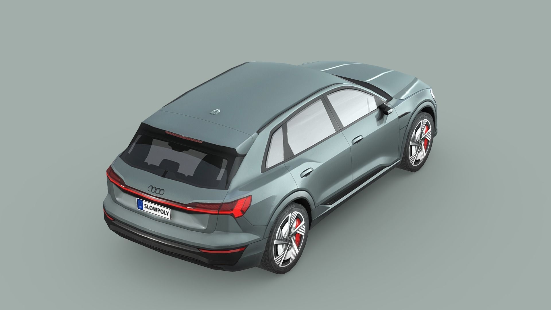 Audi Q8 e-tron Low-poly 3D model_4