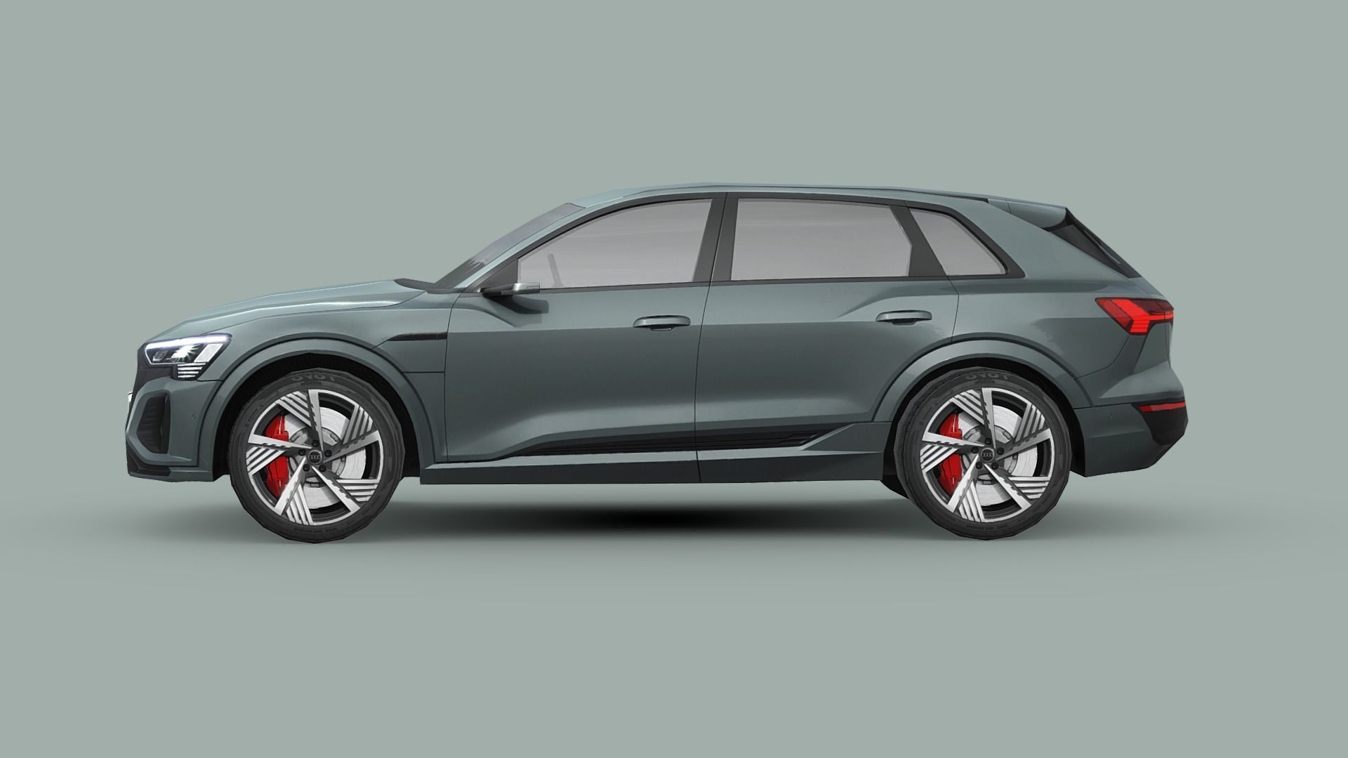 Audi Q8 e-tron Low-poly 3D model_2