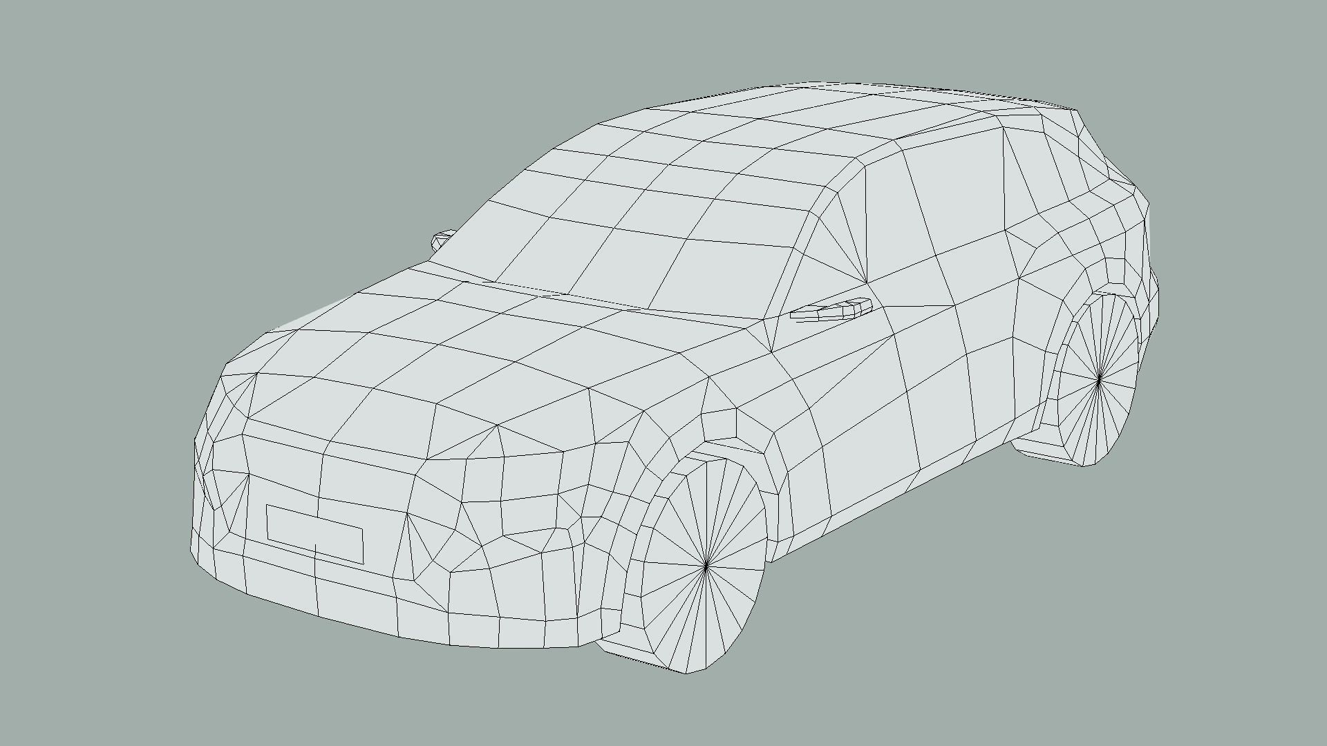 Audi Q8 e-tron Low-poly 3D model_5