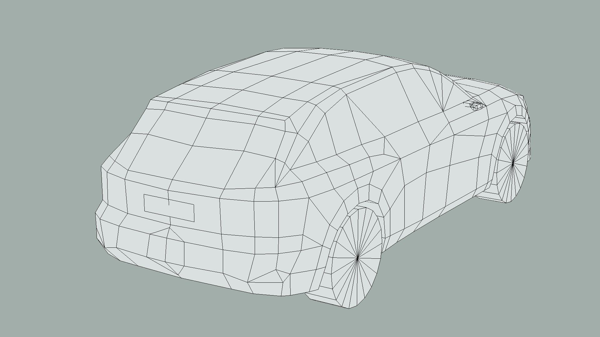 Audi Q8 e-tron Low-poly 3D model_6