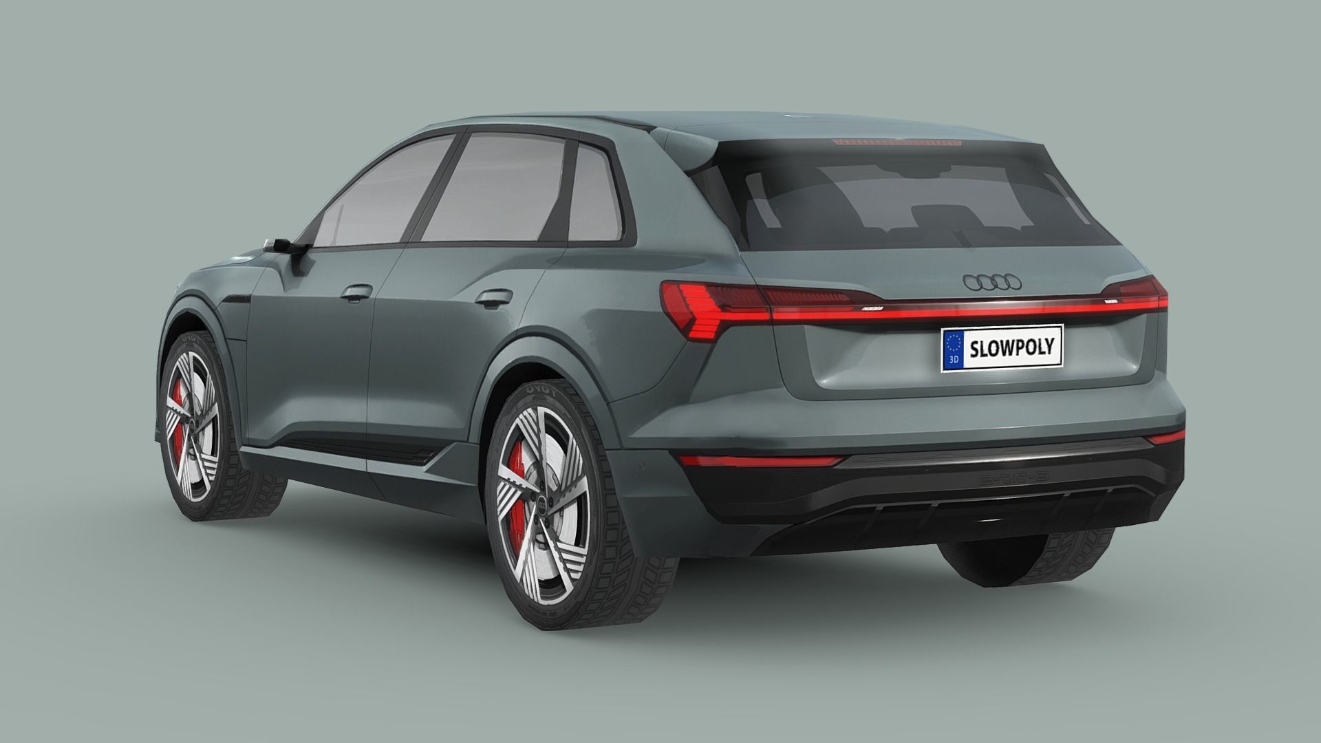 Audi Q8 e-tron Low-poly 3D model_1