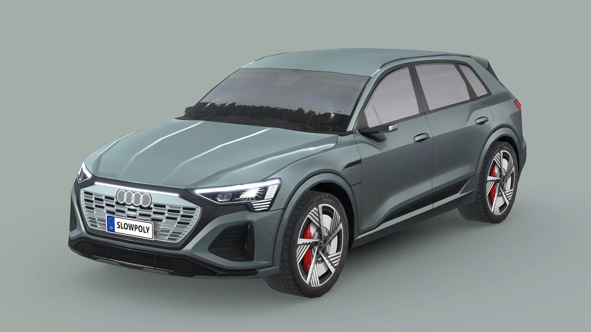 Audi Q8 e-tron Low-poly 3D model_0